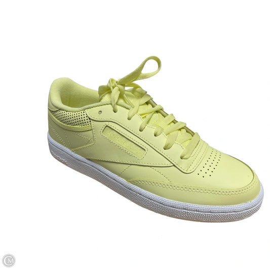 Shoes Athletic By Reebok In Yellow, Size: 8