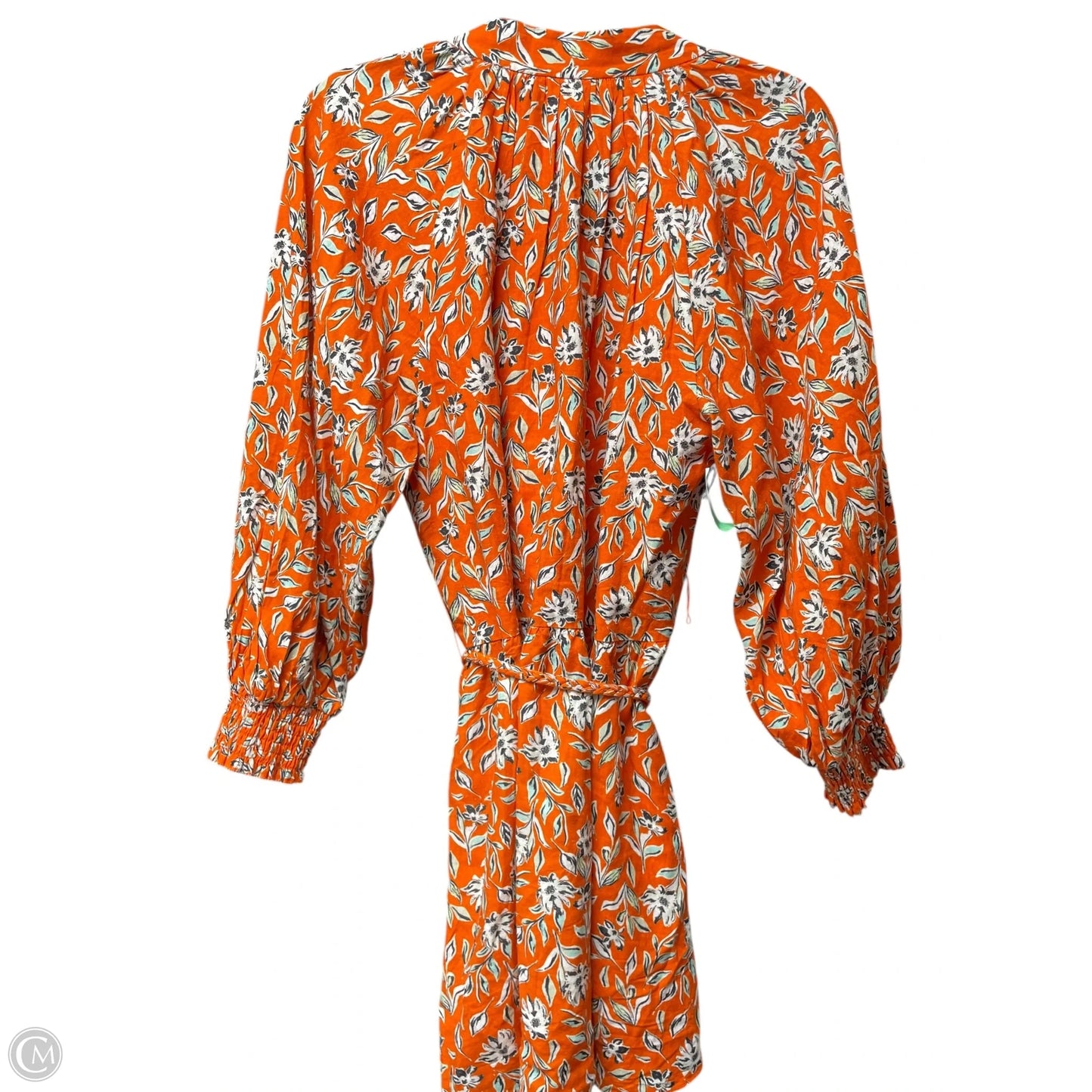 Dress Designer By Alice + Olivia In Orange & White, Size: 8