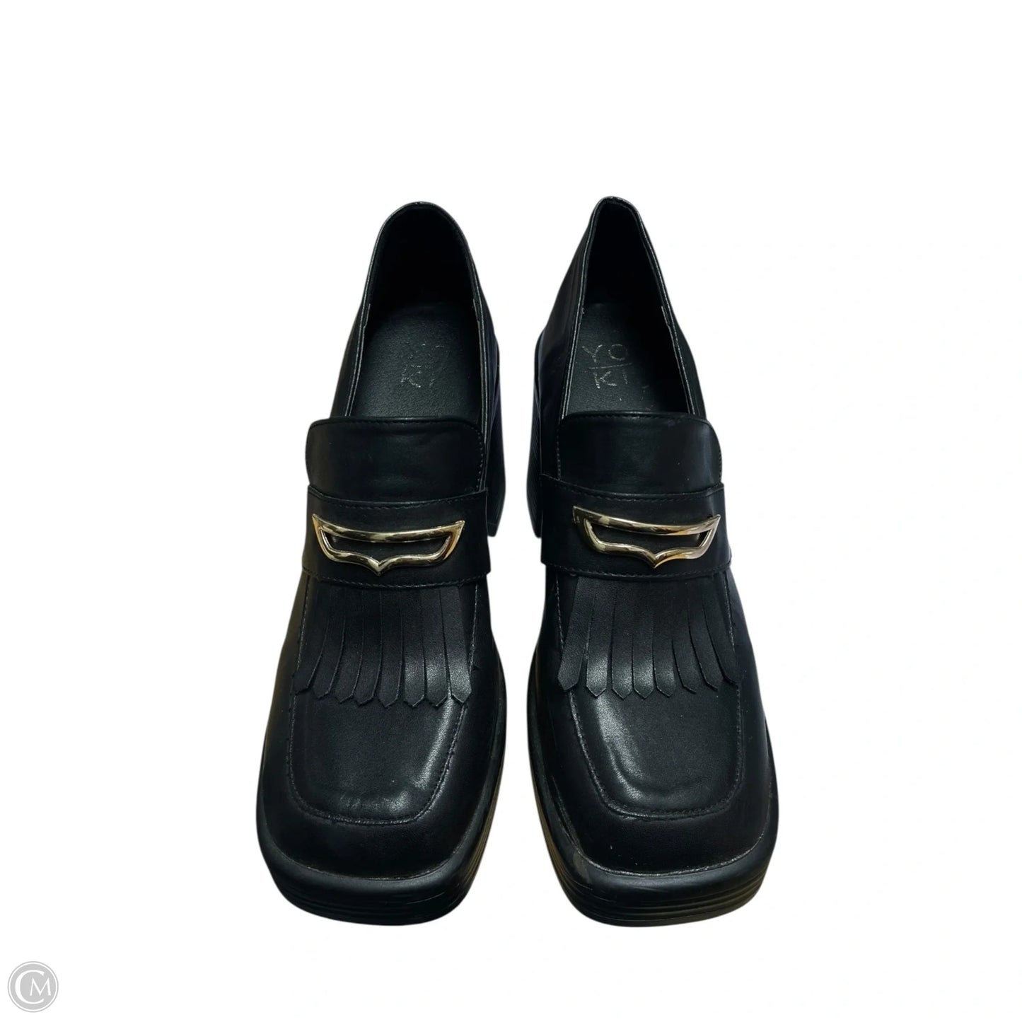 Shoes Heels Block By Yoki In Black, Size: 9