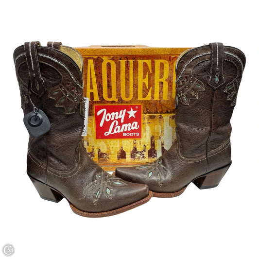 Boots Western By Tony Lama In Brown, Size: 8