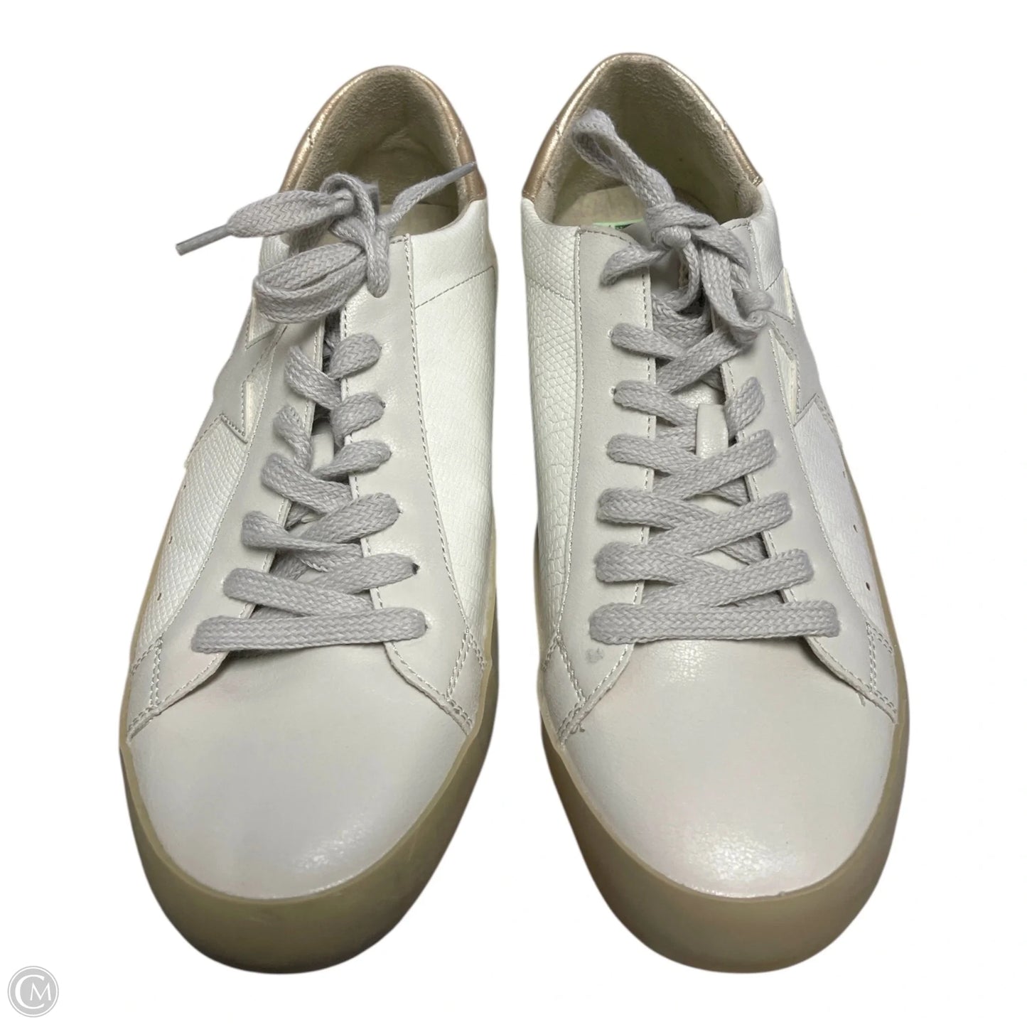 Shoes Sneakers By Shu Shop In Gold & White, Size: 10
