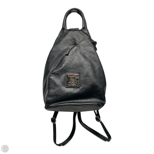 Backpack Leather By Valentina, Size: Medium