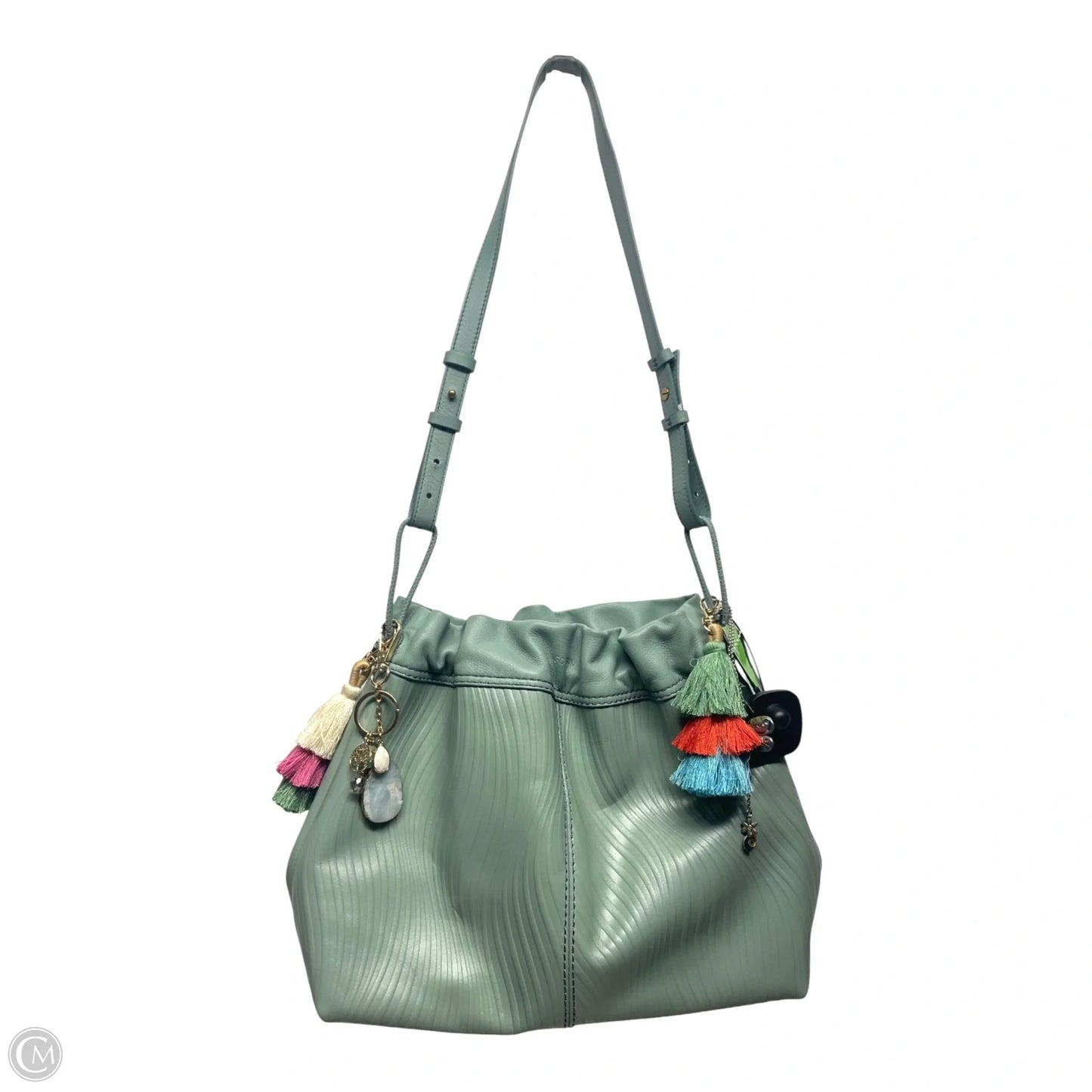 Handbag Leather By Fossil, Size: Large
