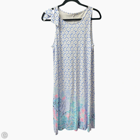 Dress Designer By Lilly Pulitzer In Blue & White, Size: M