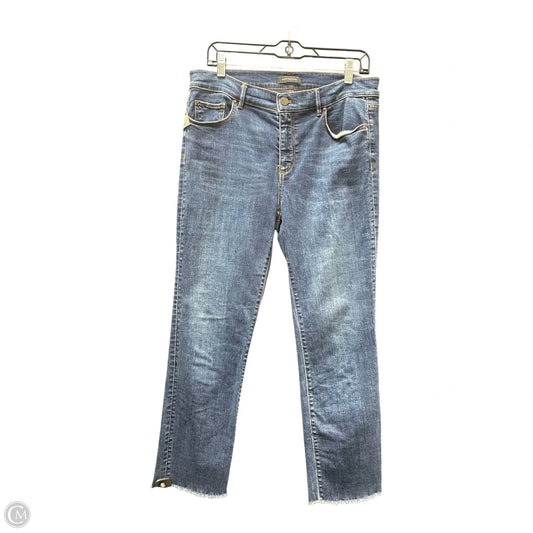 Jeans Cropped By Ann Taylor In Blue Denim, Size: 8