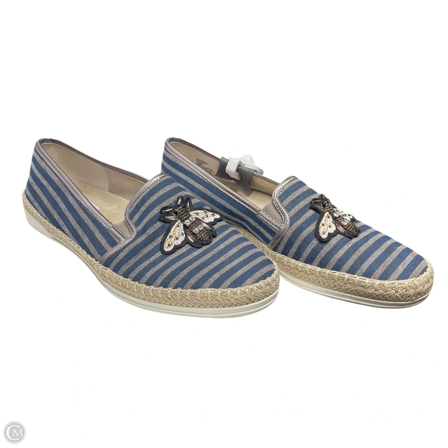 Shoes Flats By Anne Klein In Striped Pattern, Size: 10
