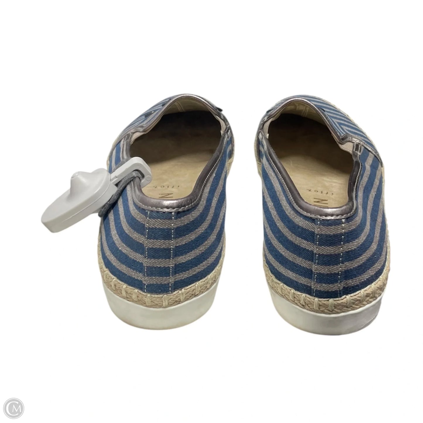 Shoes Flats By Anne Klein In Striped Pattern, Size: 10