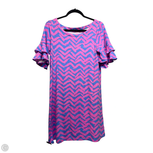 Dress Designer By Lilly Pulitzer In Blue & Pink, Size: M