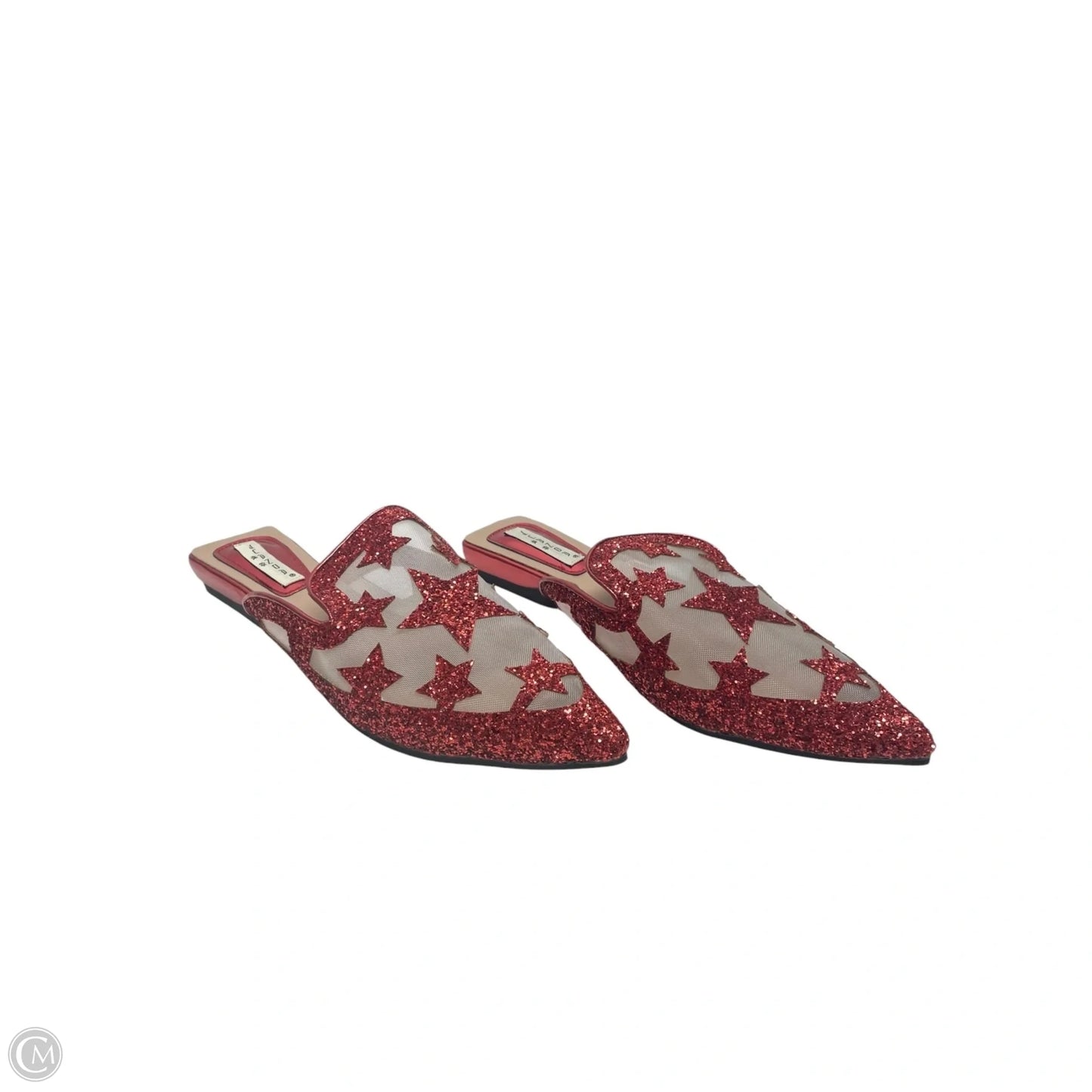 Shoes Flats By Clothes Mentor In Red, Size: 10