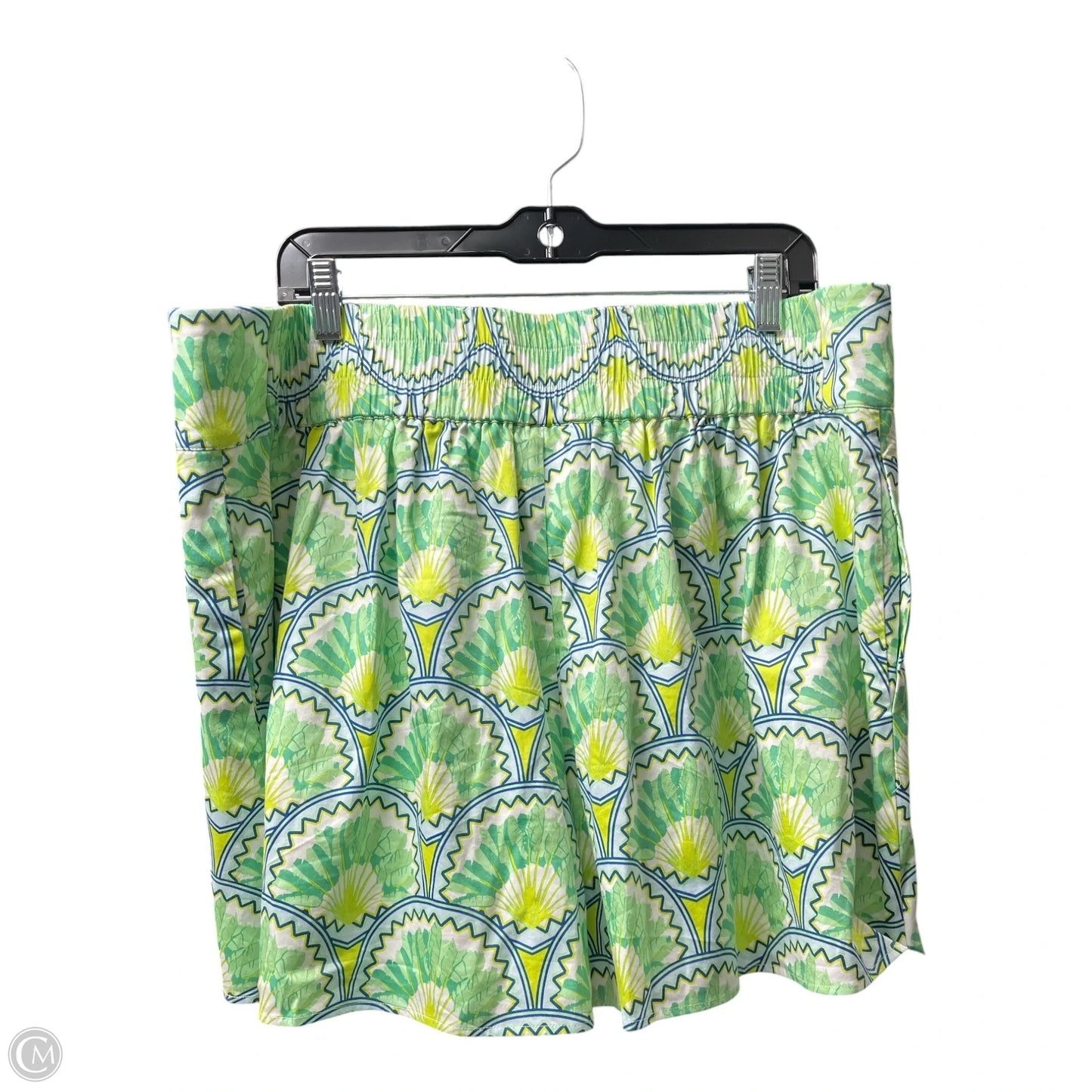 Top 3/4 Sleeve By EMILY MCCARTHY In Green, Size: 2x