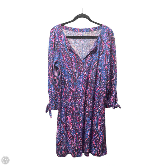 Dress Designer By Lilly Pulitzer In Blue & Purple, Size: Xl