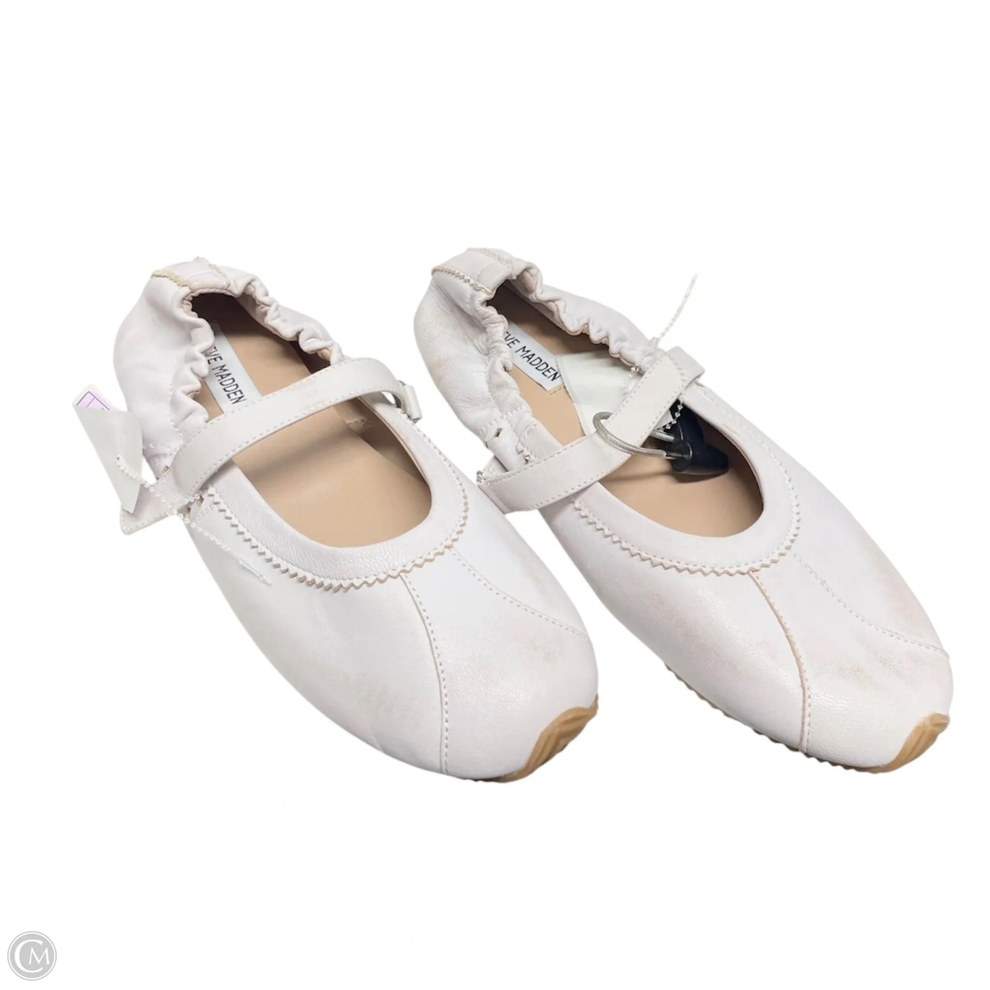 Shoes Flats By Steve Madden In Tan & White, Size: 9.5