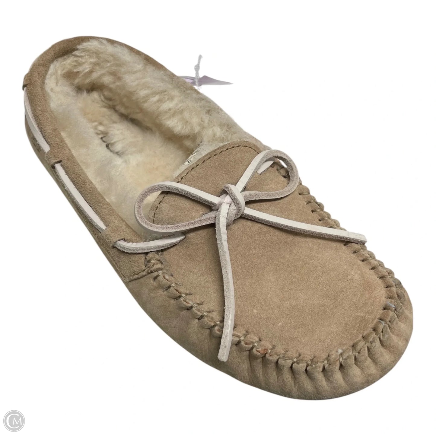 Slippers Designer By Ugg In Tan, Size: 5