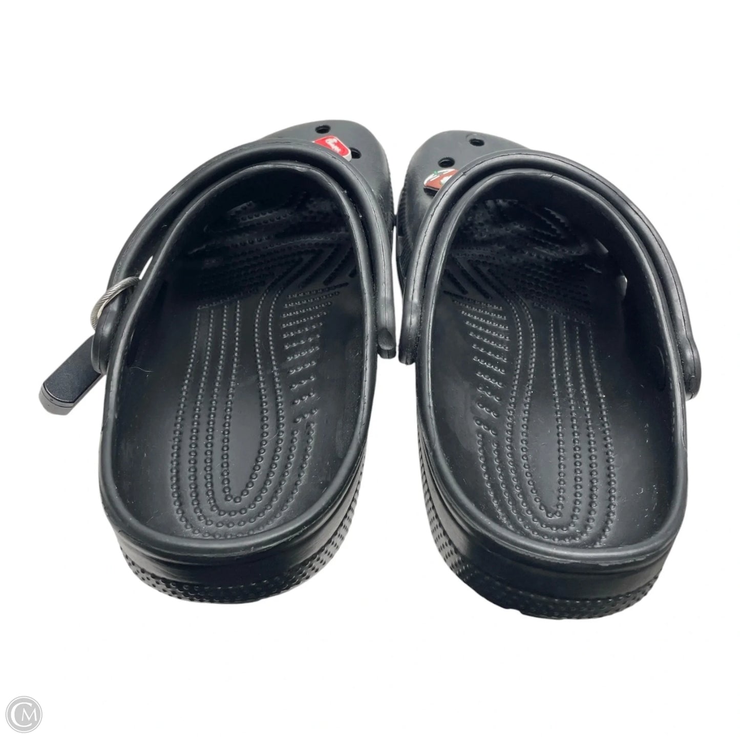 Shoes Flats By Crocs In Black, Size: 5