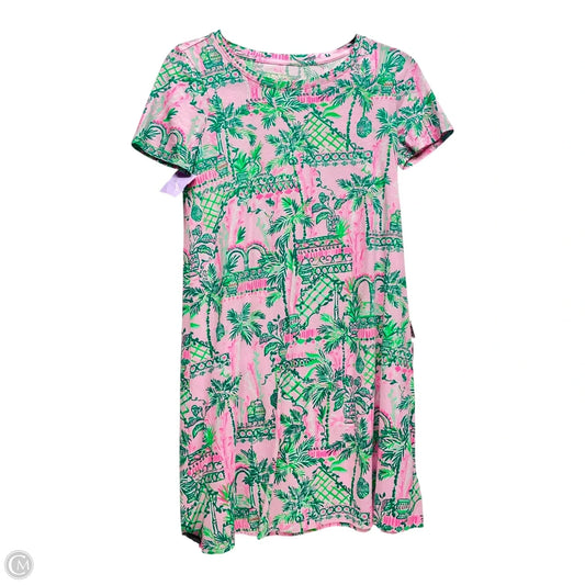 Dress Casual Short By Lilly Pulitzer In Green & Pink, Size: Xxs
