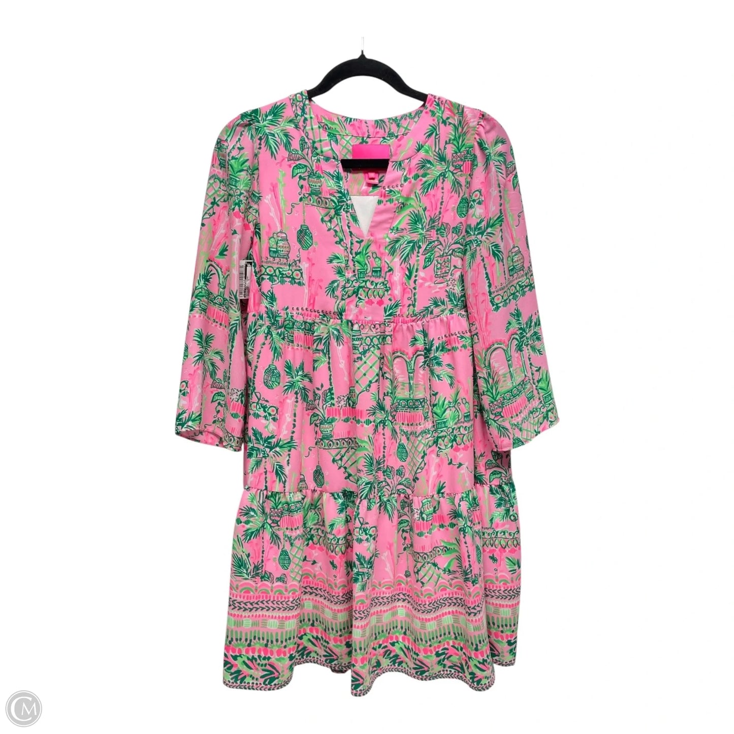 Dress Casual Short By Lilly Pulitzer In Green & Pink, Size: Xs