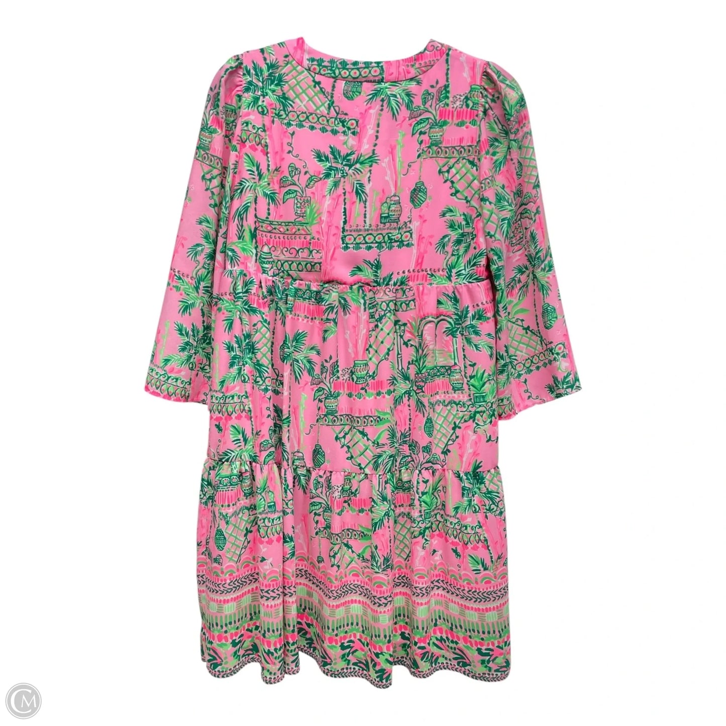 Dress Casual Short By Lilly Pulitzer In Green & Pink, Size: Xs