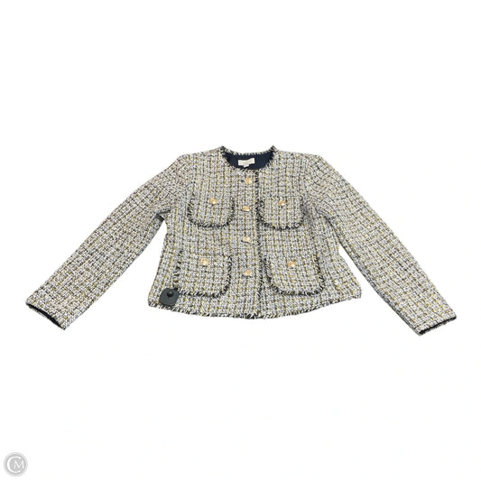 Blazer By Loft In Gold & White, Size: Mp