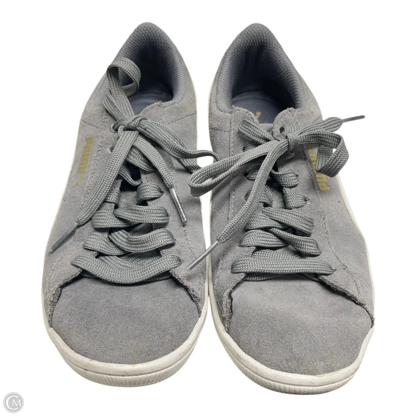 Shoes Sneakers By Puma In Grey, Size: 6.5