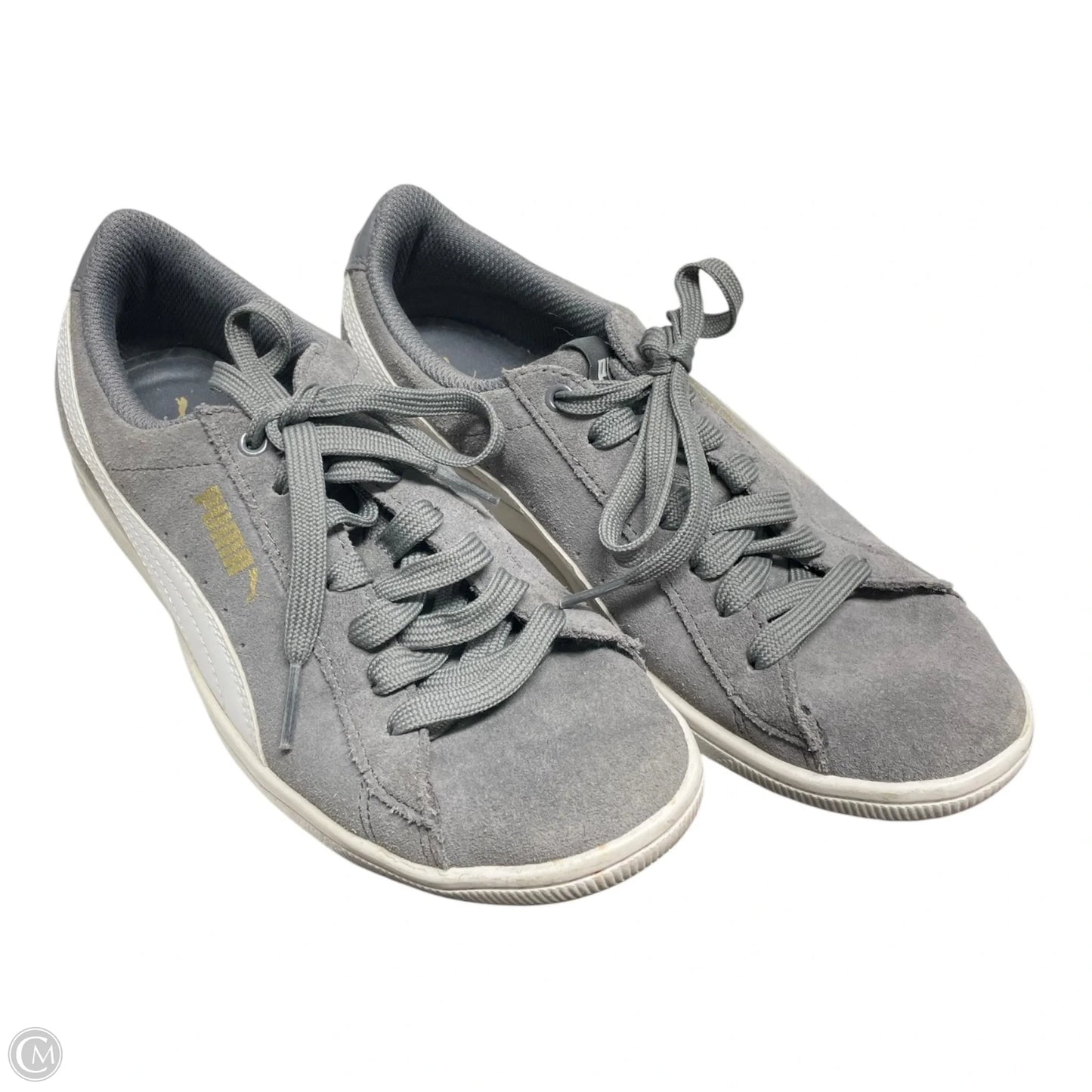 Shoes Sneakers By Puma In Grey, Size: 6.5