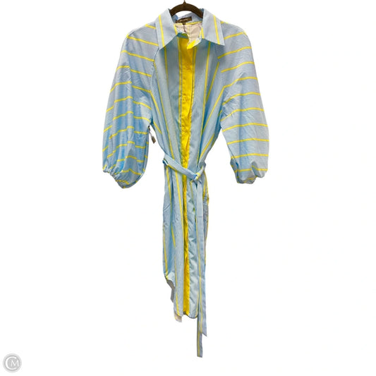 Dress Casual Short By BEULAH STYLE In Blue & Yellow, Size: Osfm