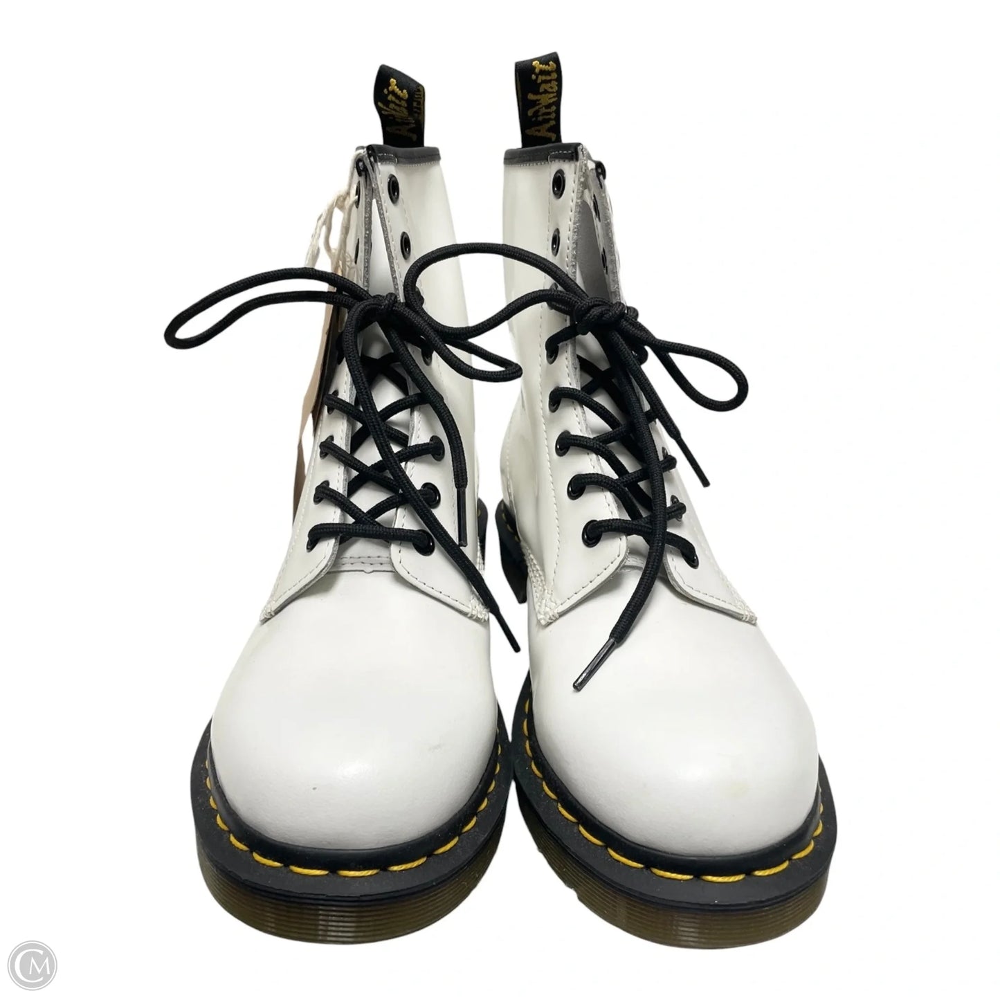 Boots Combat By Dr Martens In White, Size: 10