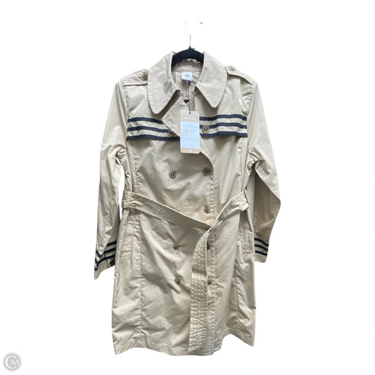 Coat Trench Coat By Cabi In Tan, Size: M