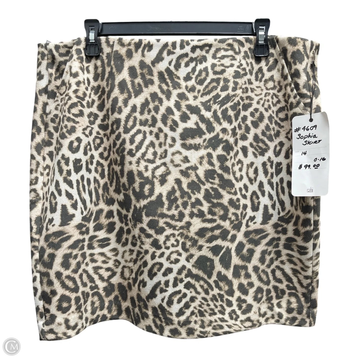 Skirt Mini & Short By Cabi In Animal Print, Size: 14