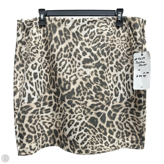 Skirt Mini & Short By Cabi In Animal Print, Size: 14