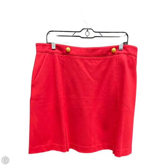 Skirt Mini & Short By Cabi In Red, Size: 14