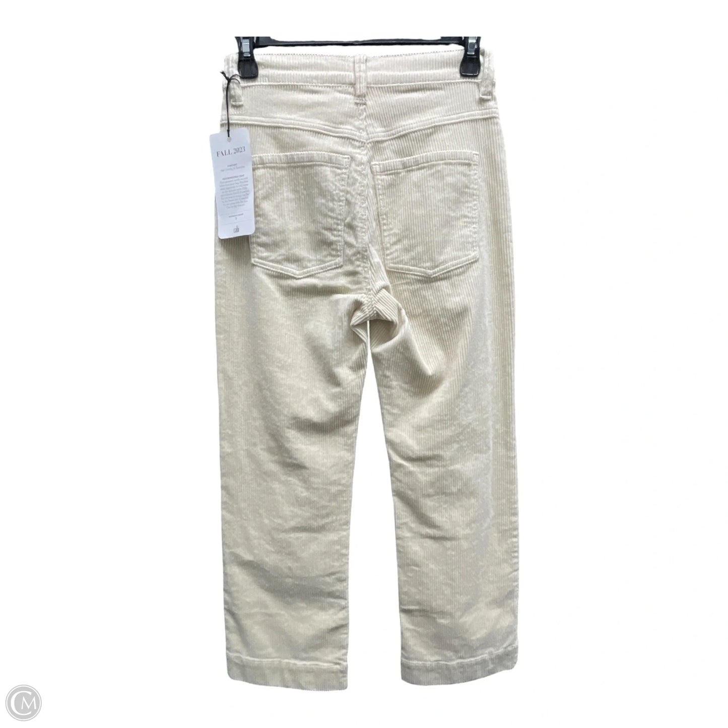 Pants Corduroy By Cabi In Cream, Size: 0