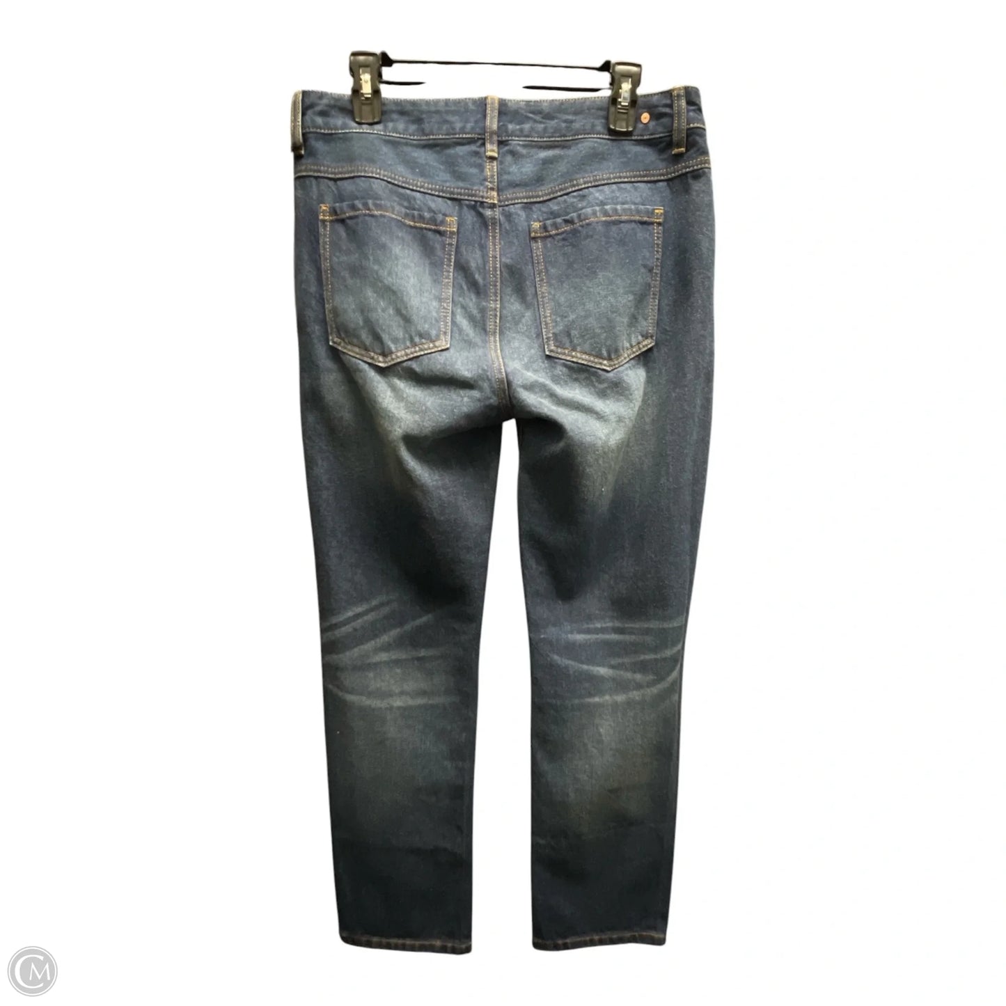Jeans Straight By Cabi In Blue Denim, Size: 8