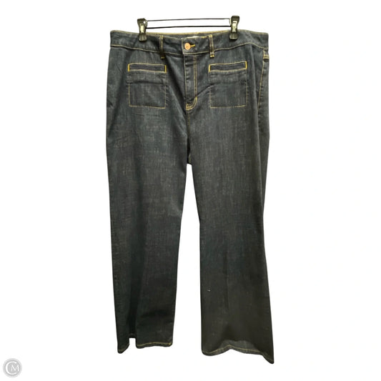 Jeans Wide Leg By Cabi In Blue Denim, Size: 18