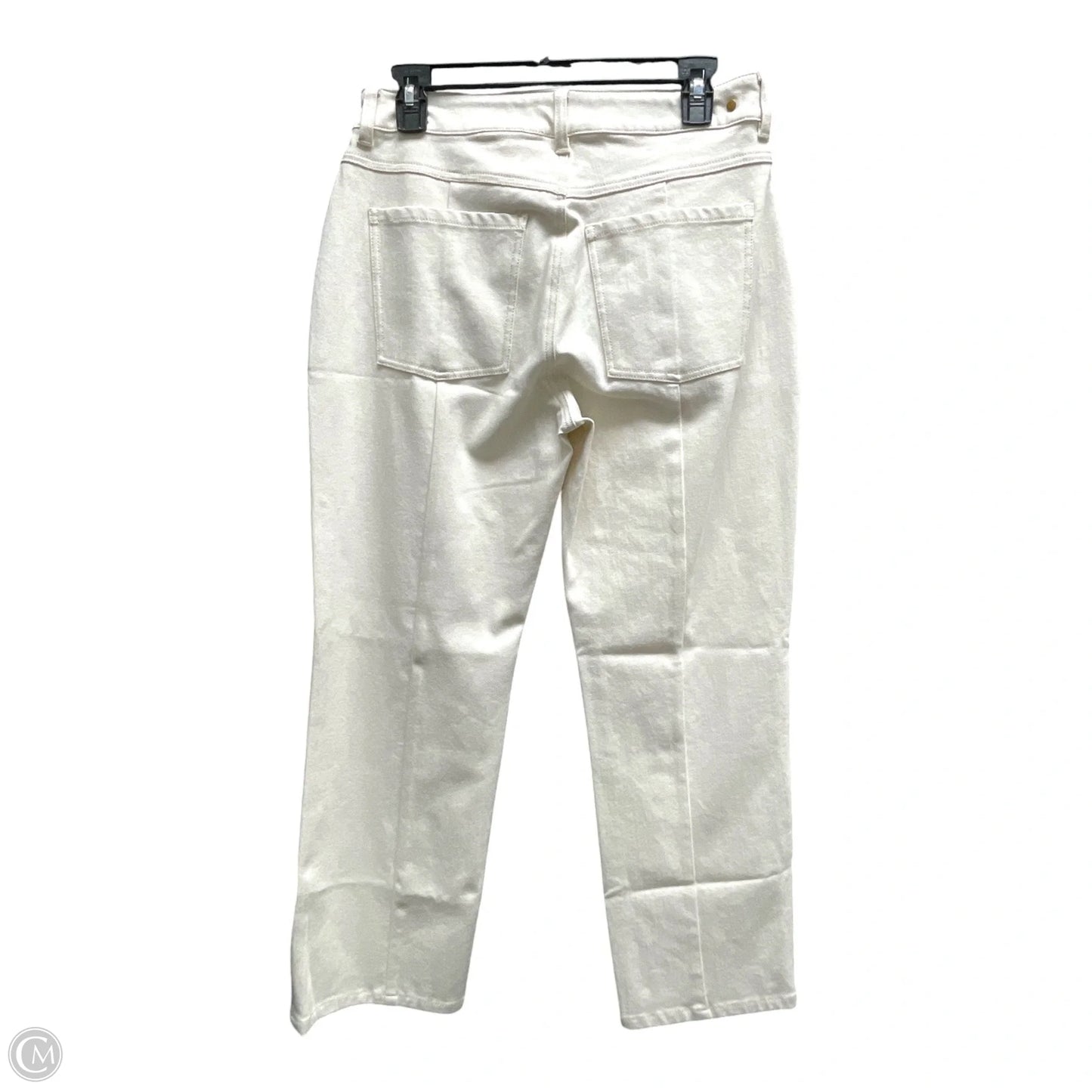 Jeans Cropped By Cabi In Cream, Size: 6