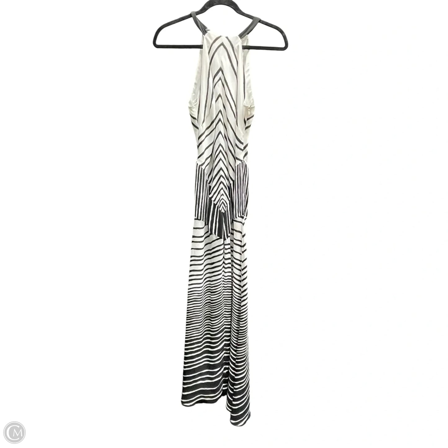 Dress Casual Midi By Halston Heritage In Black & White, Size: 8