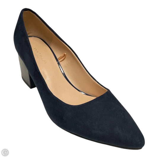 Shoes Heels Block By Ann Taylor In Navy, Size: 7