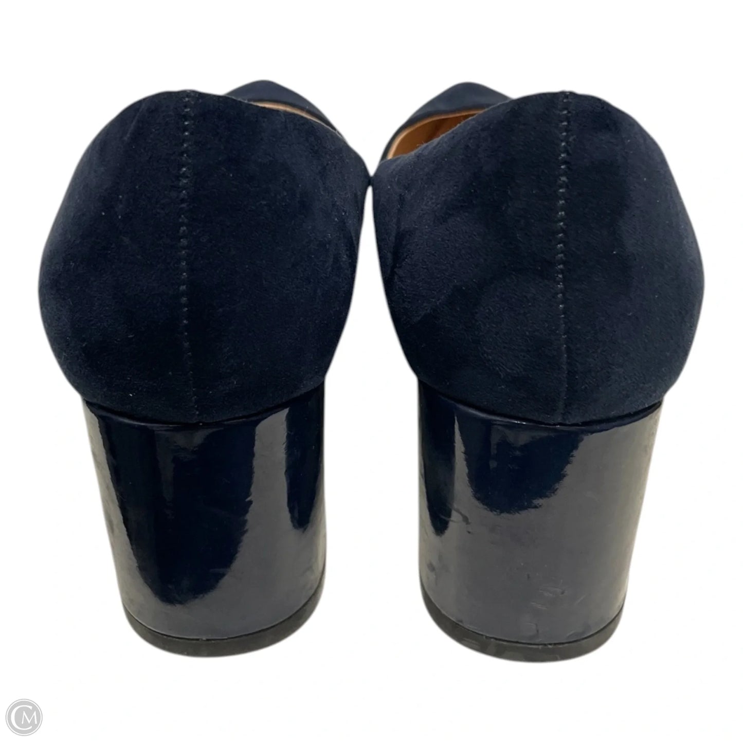 Shoes Heels Block By Ann Taylor In Navy, Size: 7