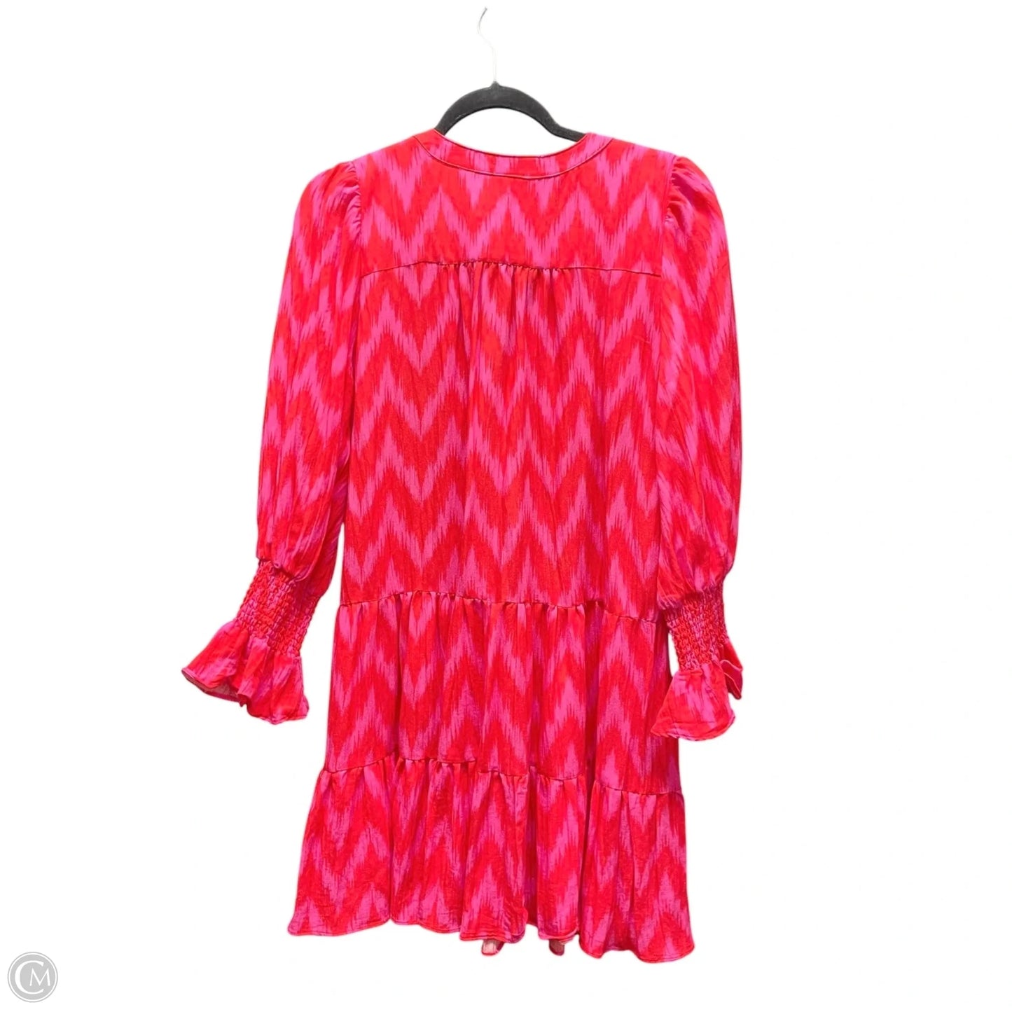 Dress Casual Short By Pomander Place In Pink & Red, Size: M