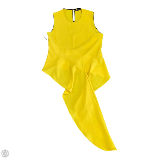 Top Sleeveless By Zara In Yellow, Size: L