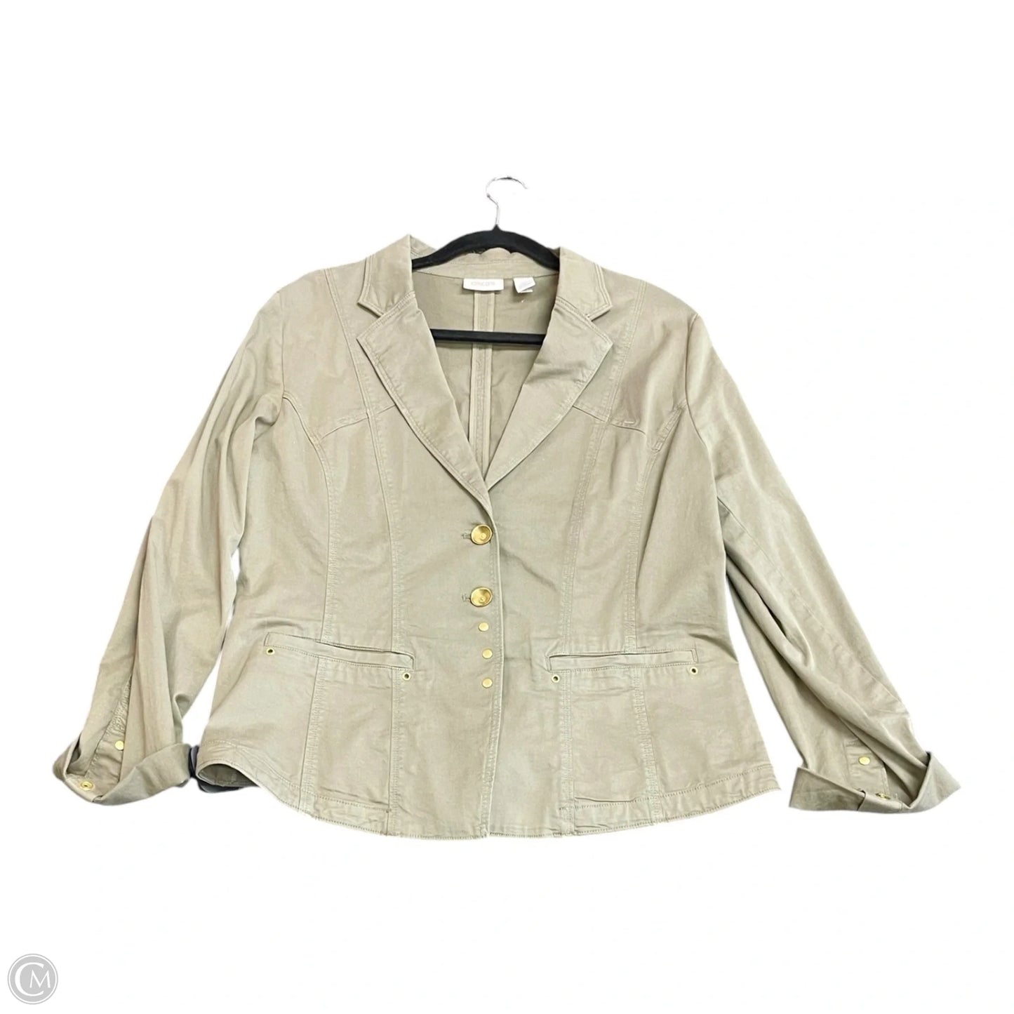 Blazer By Chicos In Green, Size: L
