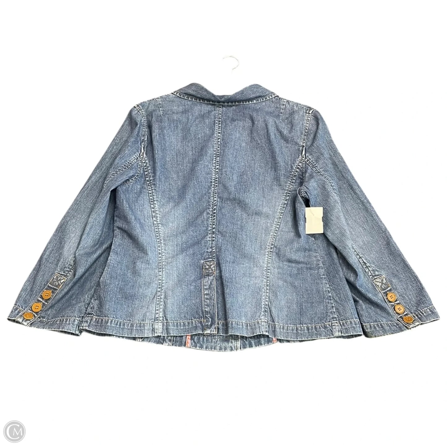 Jacket Denim By Sigrid Olsen In Blue Denim, Size: 14