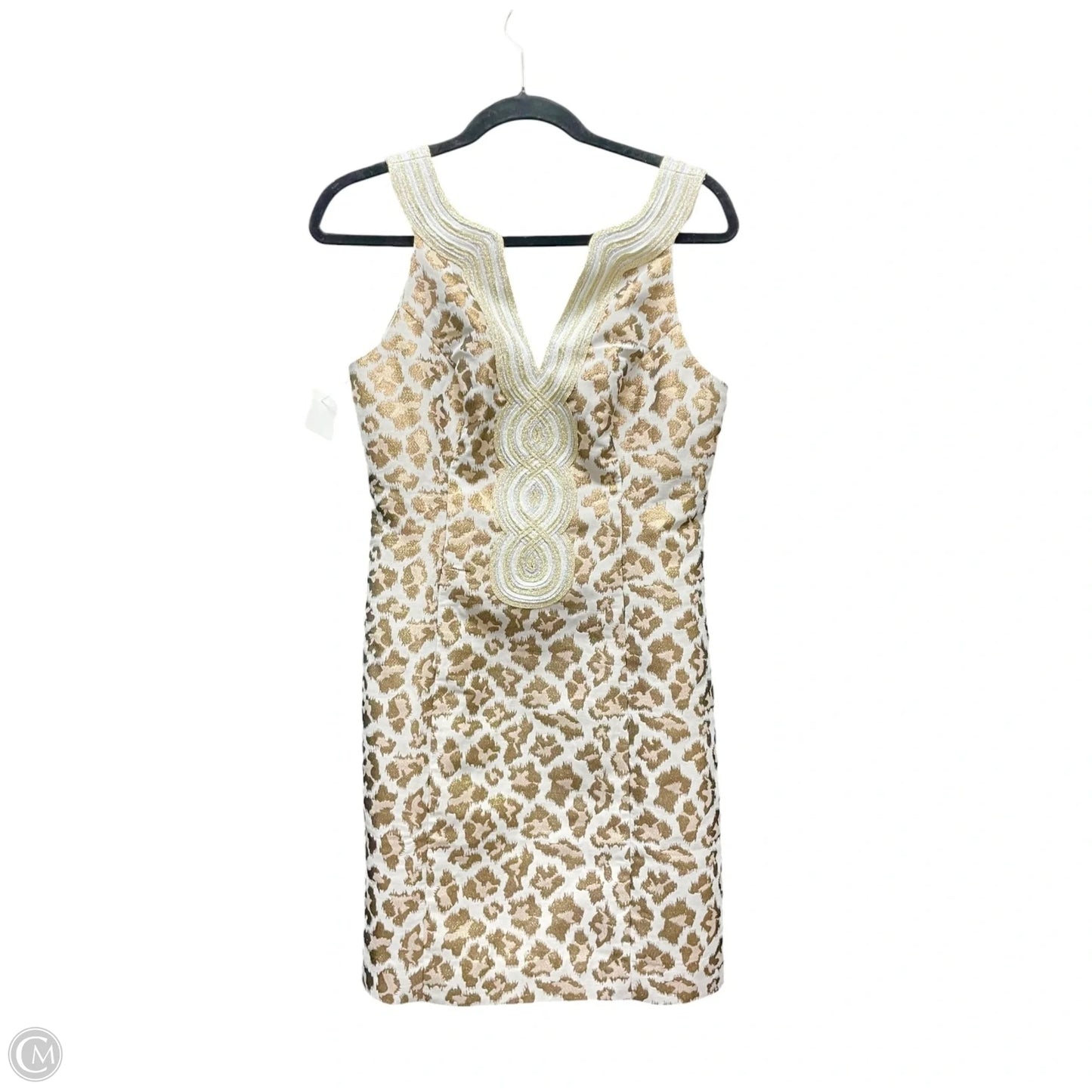 Dress Party Short By Lilly Pulitzer In Gold & Tan, Size: 2