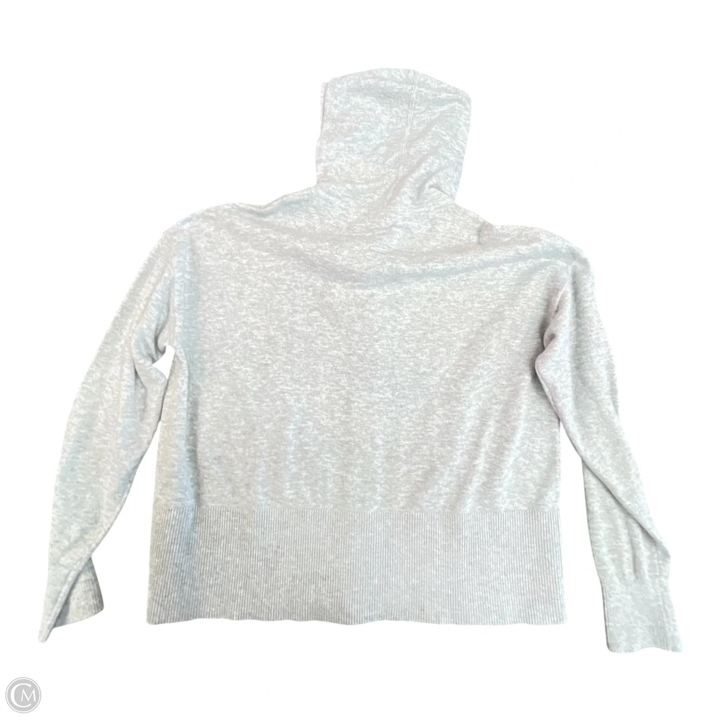 Sweater Cardigan By Loft In Grey, Size: M