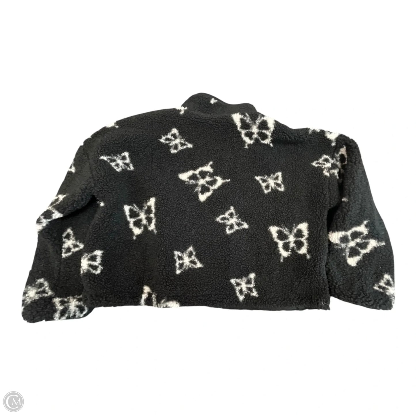 Jacket Fleece By Wild Fable In Black & White, Size: L
