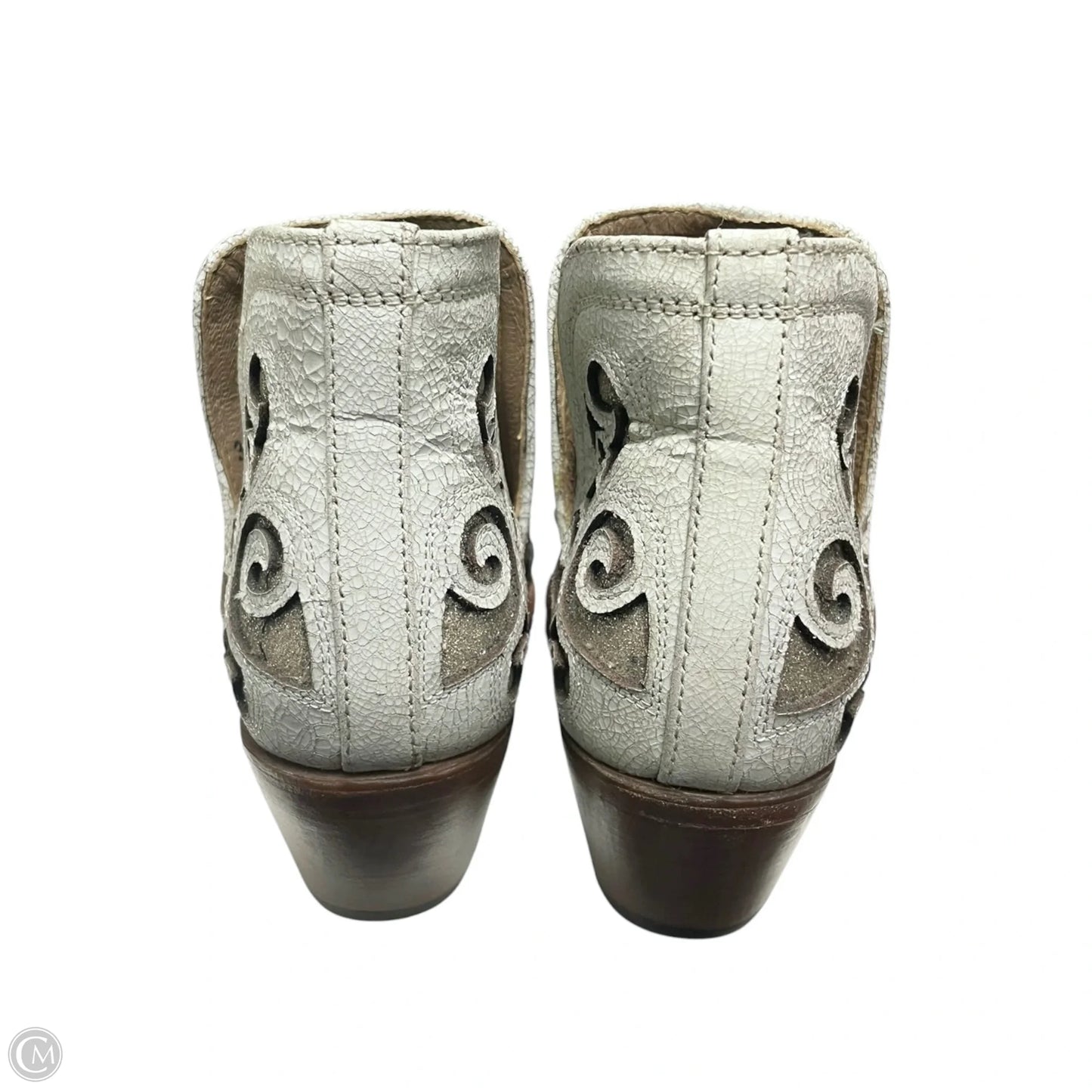 Boots Western By Ariat In Gold & White, Size: 7
