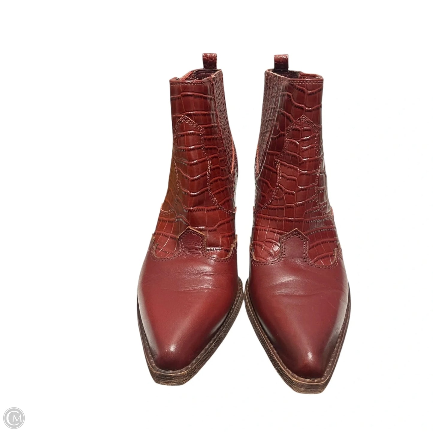 Boots Ankle Heels By Sam Edelman In Red, Size: 7.5