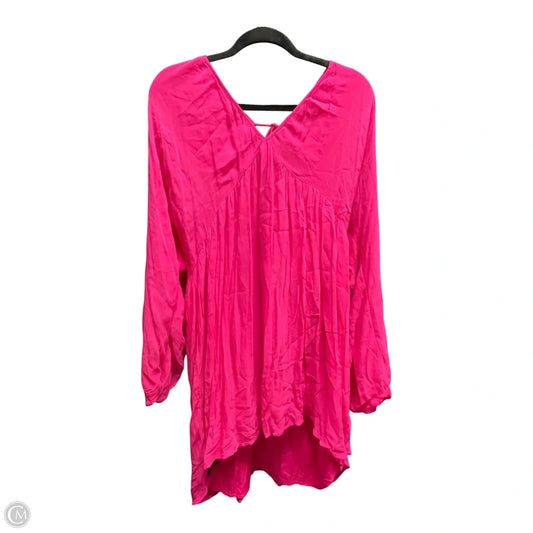 Dress Casual Short By Let Me Be In Pink, Size: 1x