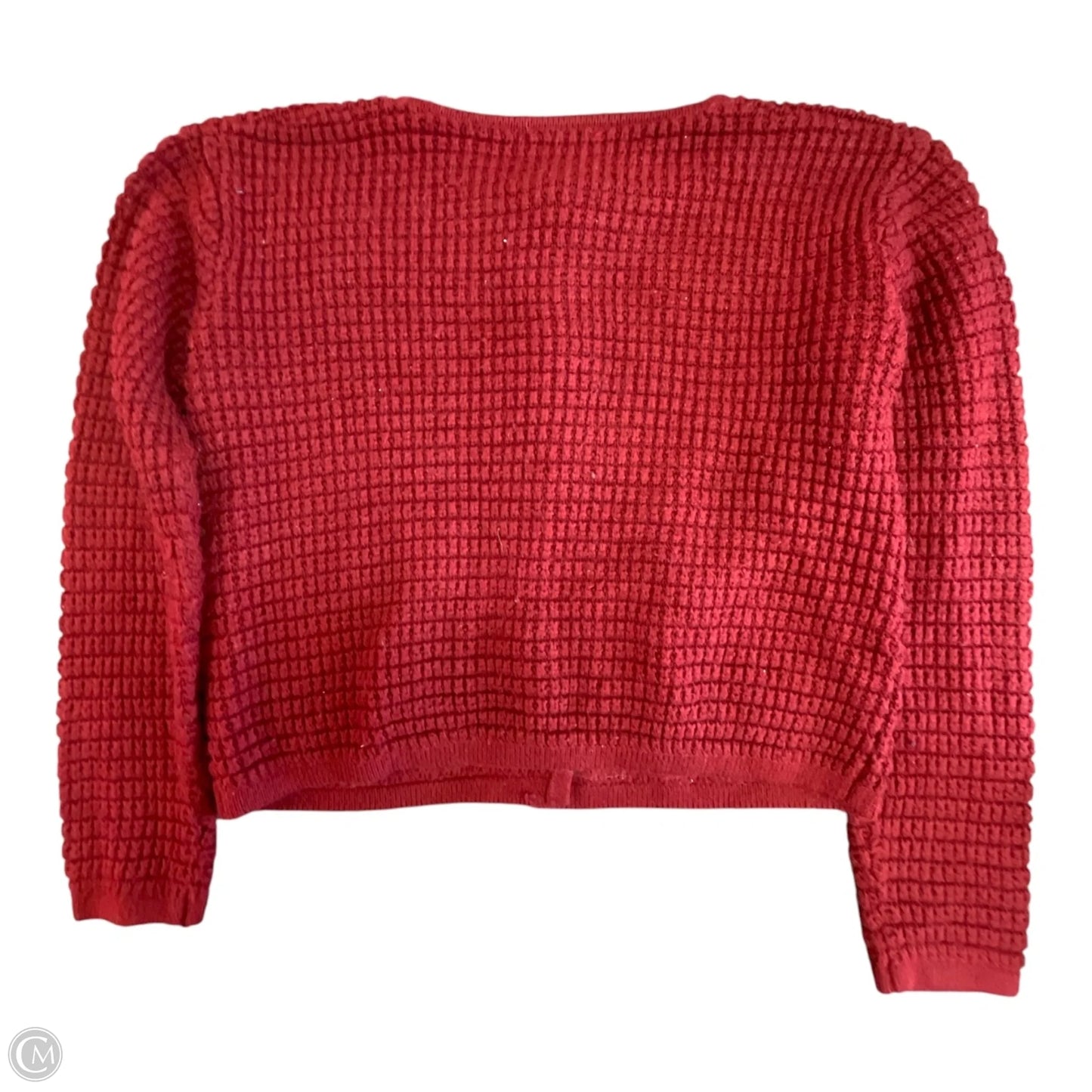 Sweater Cardigan By Prettygarden In Maroon, Size: S