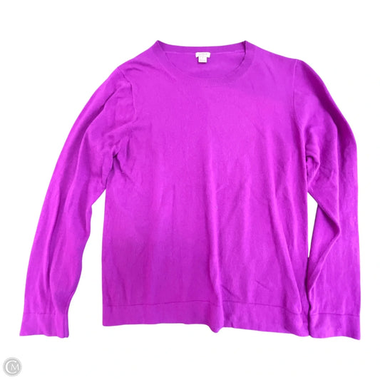 Sweater By J. Crew In Purple, Size: Xl