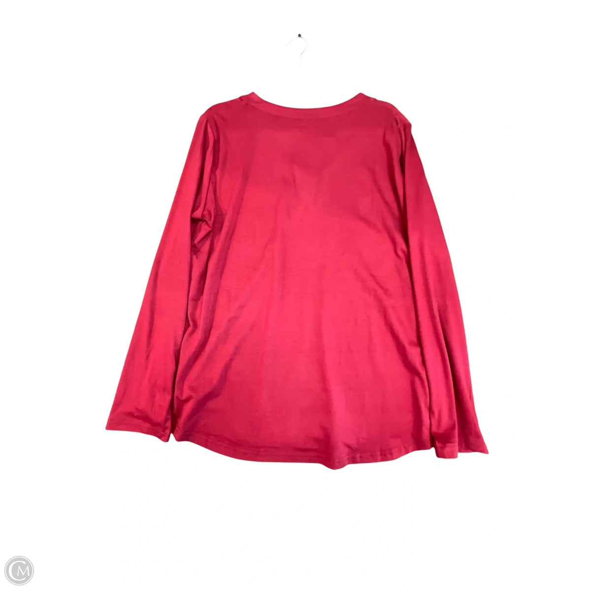 Top Long Sleeve Basic By Clothes Mentor In Maroon, Size: Xxl